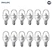 Philips LED Flicker-Free C7 Night Light Bulb, Non-Dimmable, 30 Lumen, Soft White Light (2700K), .05W=7W, E12 Base - Pack of 12