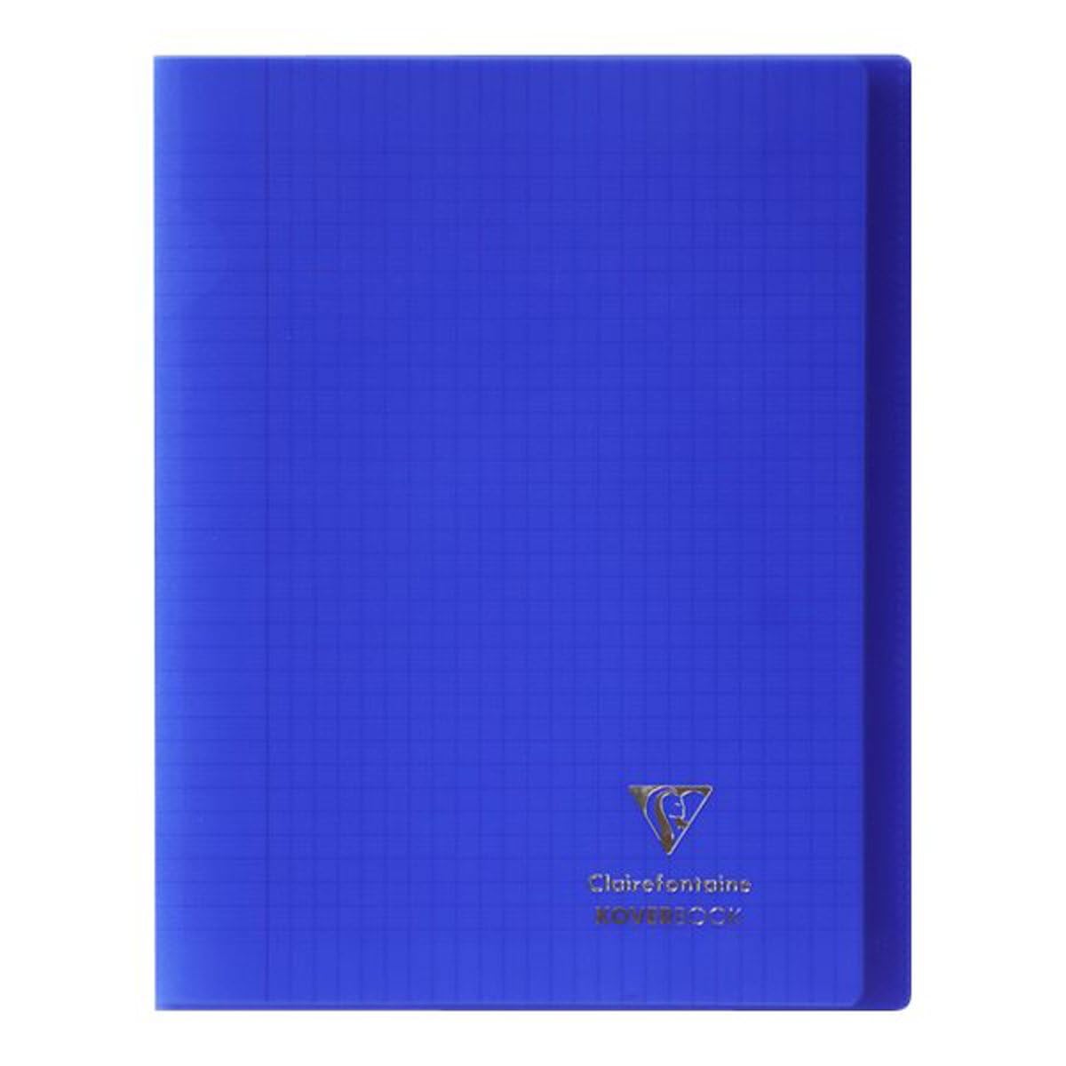 Clairefontaine 981422C - A Koverbook Stapled Notebook Navy Blue - Dimensions: 24x32 cm - 96 Seyes Ruled Pages - White Vellum Paper 90 g - Polypro Cover