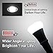 DiCUNO E26 15.5CM/5.5 Inch Extension Socket Extender Adapter, E26 Flexible Extender, All-Directional Adjustable, Standard Light Bulb Socket Extension Converter, 4-Pack