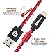 USB Type C To USB 3.0 Cable, BitTrendx 6.6 Feet Metal Shell Nylon Braided USB C Data Sync Charging Cord for Samsung Galaxy S8 S8 Plus Google Pixel Nexus 5X 6P LG V20 OnePlus 2 3 Huawei P9 (Red)