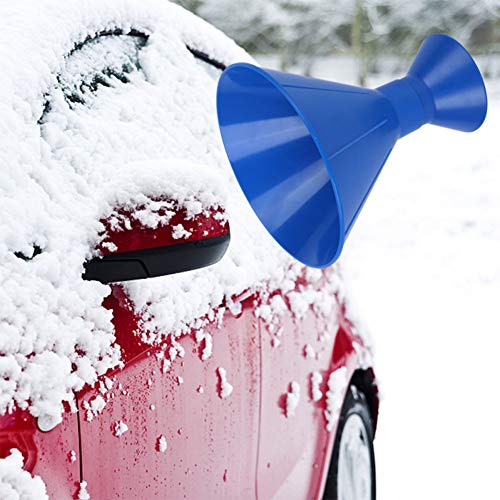 Ciao Life Ice Scraper Magic Funnel Round Windshield Ice Scrapers, Magic Car Cone-Shaped Snow Removal Tool
