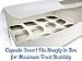 Pro-Quality Bakery Boxes for Cupcakes with Display Window and Cupcake Inserts 12 Pk. Each Recyclable, Bright White Box Displays 1 Dozen Cup Cakes. Ready to Customize for Your Fundraiser, Bake Sale