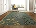 Machine Washable Floral Leaves Design Non-Slip Rubberback 8x10 Traditional Area Rug for Living Room, Bedroom, Kitchen, 7'10