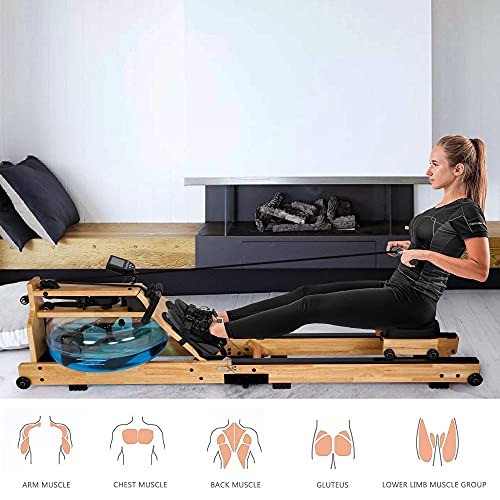 Koreyosh Foldable Water Rowing Machine Indoor Water Rower