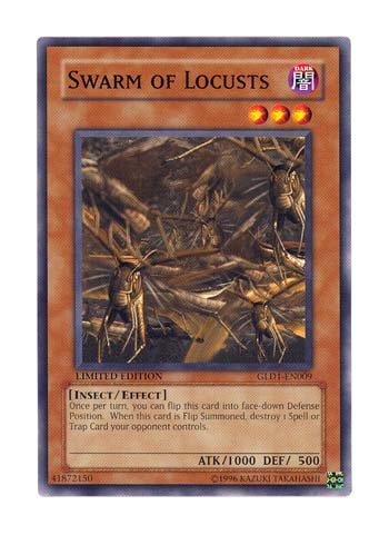 Yu-Gi-Oh! - Swarm of Locusts (GLD1-EN009) - Gold Series 1 - Limited Edition - Common