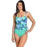 24th & Ocean Womens Side Shirred Tankini Swimsuit Top
