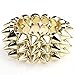 ILOVEDIY Gold Chunky Statement Gothic Punk Studs Spike Rivets Elastic Stretch Wrap Bracelet for Men Women