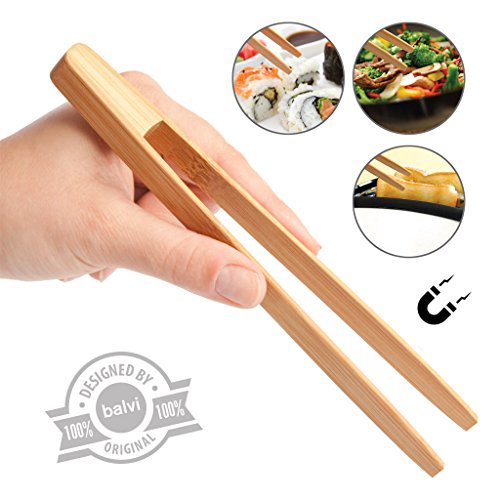 Balvi - Toasts & More Bamboo Tongs For Toast, Eating Sushi Etc.