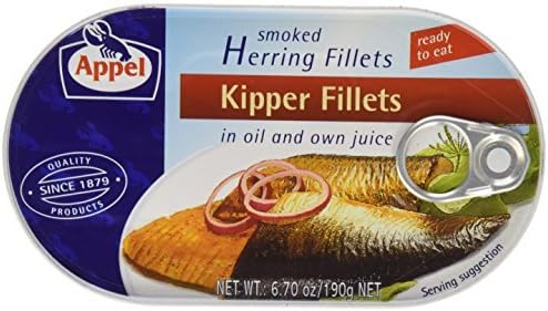 Appel Smoked Kipper Fillets in Oil and Own Juice 6.7 oz by Appel