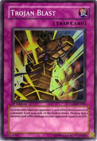 Yu-Gi-Oh! - Trojan Blast (CDIP-EN056) - Cyberdark Impact - 1st Edition - Super Rare