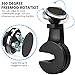 Magnetic Car Mount Cell Phone Holder Hook for Backseat Headrest, FineGood 2 Pack 360 Degree Rotation Universal Organizer for Smartphone iPad Tablet GPS and E-Reader - Black
