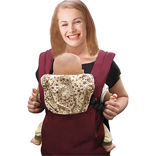 Fashion Month Baby Toddler Cotton Carrier Infant Comfort Backpack
Buckle Sling Wrap Full Pad Adjustable Red