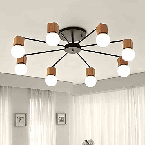 Aero Snail 8 Heads Modern Northern Europe Metal Wood Art Deco