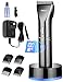 Kebor Hair Clippers for Men, Electric Cordless LED Display Titanium Ceramic Blade Cutting Kit with Charging Dock and Oil, Rechargeable Lithium-ion Battery Mens Beard Trimmer Wireless Travel Set PC1010
