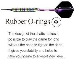 sanfeng Darts Plastic Tip Set Rainbow Color 21g for
