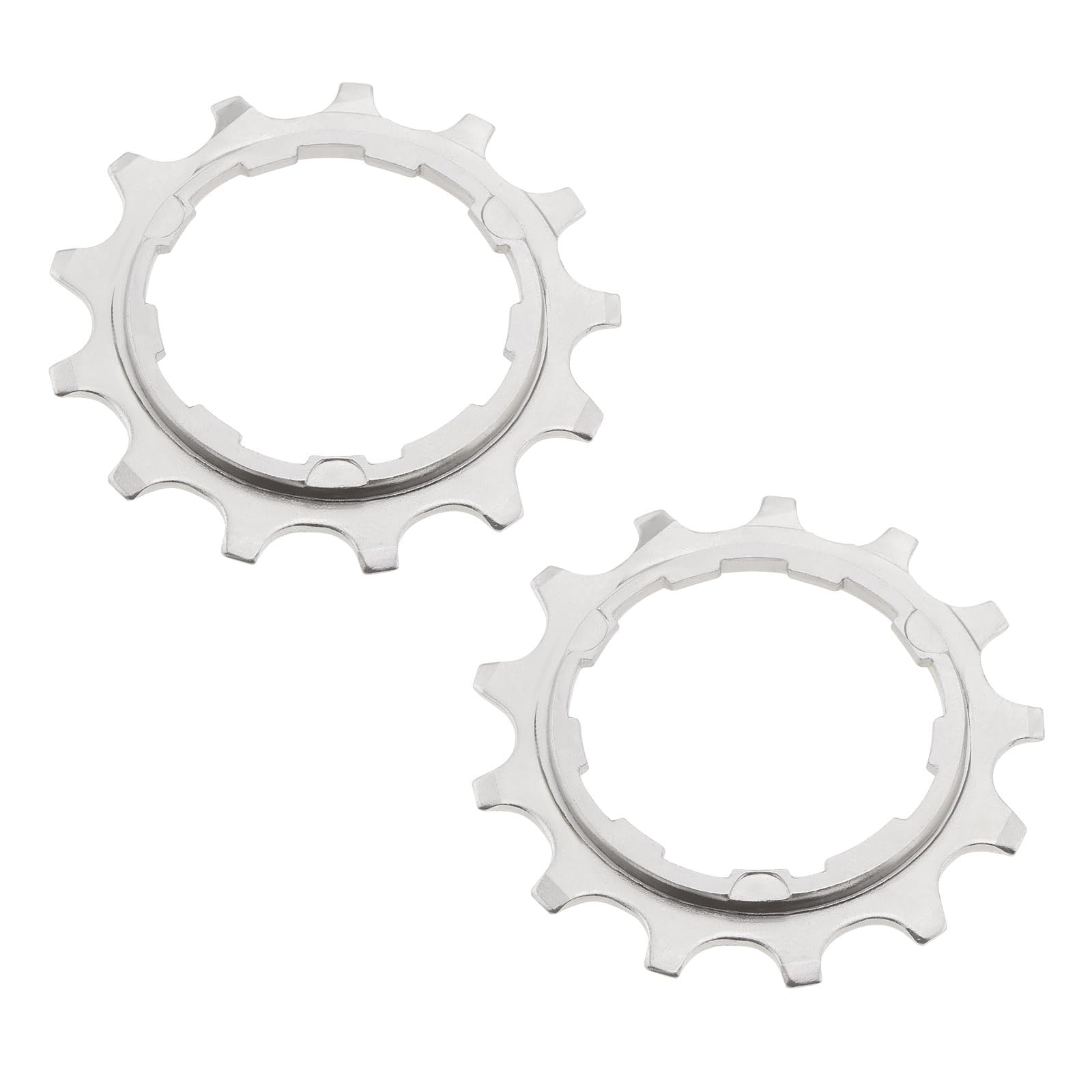 Create idea 2PCS 11 Speed 13T Steel Bicycle Cassette Cog Single Speed Freewheel Compatible with Shimano HG Series for Mountain and Road Bikes, Silver