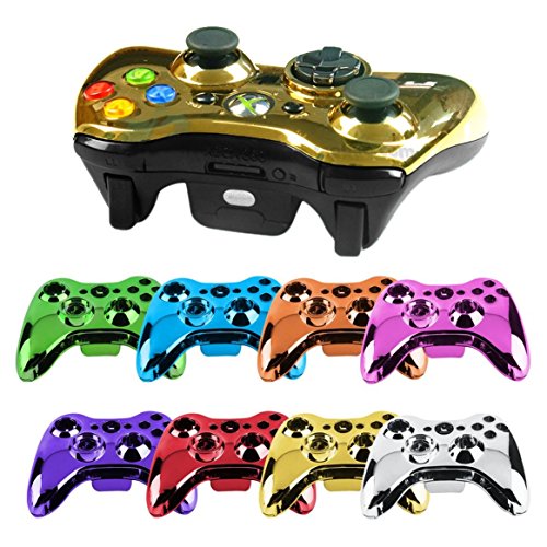 Dalkeyie Wireless Controller Shell Case Bumper Thumbsticks Buttons Game for Xbox 360