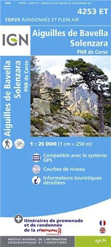 Aiguilles de Bavella / Solenzara / PNR de Corse 2013: IGN.4253ET by (Map)