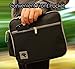 Insulated Lunch Bag for Men Women Adult Large Lunch Box by LeDish - Black Square Cooler Tote Bag with Adjustable Shoulder Strap and pockets - Best Reusable Lunchbox