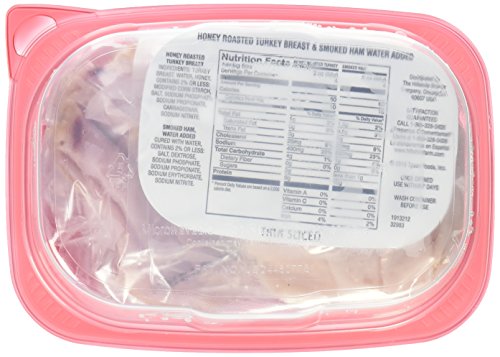 Hillshire Farm Ultra Thin Sliced Lunchmeat, Honey Roasted Turkey Breast & Smoked Ham, 16 Oz