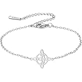 kkjoy Witches Knot Bracelet Stainless Steel Celtic Triangle Knot Wiccan Symbol Bracelet Magic Knot Witchcraft Amulet for Women Charming Ladies