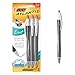 BIC Glide Exact Black Retractable Ballpoint Pens, Fine Point (0.7mm), 3-Count Pack, Ultra Smooth Writing Black Pens