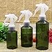 erioctry Empty Green Plastic Spray Bottle -Pack of 3 Large Refillable Container For Essential Oils Cleaning Products Or Aromatherapy - Clear Trigger Sprayer Mist (Green ) (150ml)