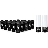 Mishimoto Aluminum Locking Black Lug Nuts Set, M12x1.25, 20 Pieces