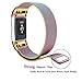 Tobfit Fitbit Charge 2 Band, Milanese Loop Mesh Smooth Stainless Steel Strap, Magnetic Closure Metal Clasp Replacement Wrist Band for Fitbit Charge 2, Small, Colorful