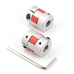 Zeberoxyz 2PCS 8mm to 8mm Aluminium Plum Flexible