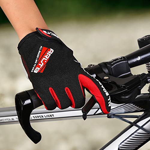 Arltb Winter Bike Gloves 3 Size 3 Colors Bicycle Cycling Biking Gloves Mitts Full Finger Pad Breathable Lightweight for Bike Riding Mountain Bike Motorcycle Free Cycle BMX Lifting Fitness Climbing