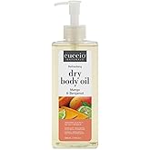 Cuccio Naturale Hydrating Dry Body Oil – Mango & Bergamot, Fast‑Absorbing Non‑Greasy Moisturizer for Bright Soft Skin, 15.5 fl oz