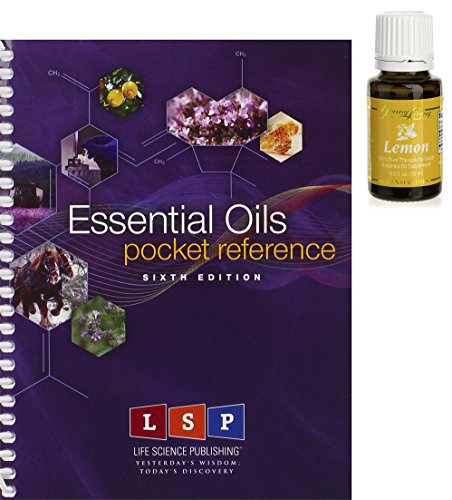 Essential Oils Pocket Reference and Lemon Oil .5 fl. oz. (15ml) Bundle - 2 items