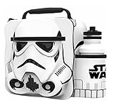 Starwars Kids Children 3D Lunch Box Bag With Sport Water Bottle (Storm Trooper)