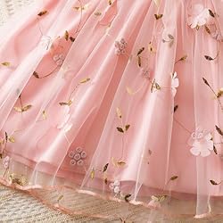 TTYAOVO Girls One-Shoulder Ruffle Dress Floral