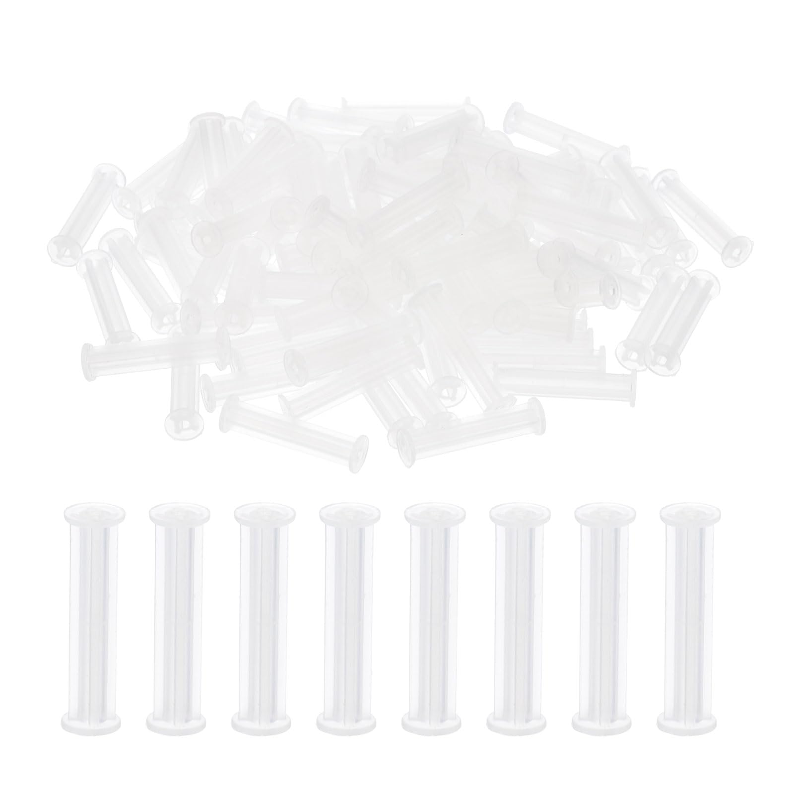 PATIKIL PCB Support Spacer, 100Pack 35mm/1.4" Supporting Height Column PCB Standoff Isolation Board Stand Cylinder Plastic Support for PCB PC Board, Clear