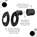 Loop Earplugs for Noise Reduction (2 Ear Plugs) High Fidelity Ear Protection for Concerts, Work Noise Reduction, Studying, Musicians, Motorcycles, Relaxation - 20 dB Filter Sound Blocking - Black