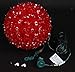 Novelty Lights, Inc. SS100-RE Commercial Grade Indoor/Outdoor Christmas Starlight Sphere, Red, 100 Light, 7.5