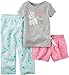 Carter's 3 Piece Pj Set, Gray Heather, 2T