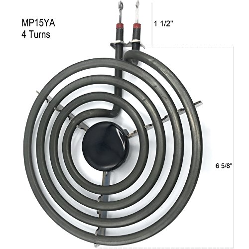 4 Pack MP22YA Electric Range Burner Element Unit Set 2- MP15YA 6.25" 2- MP21YA 8.25"