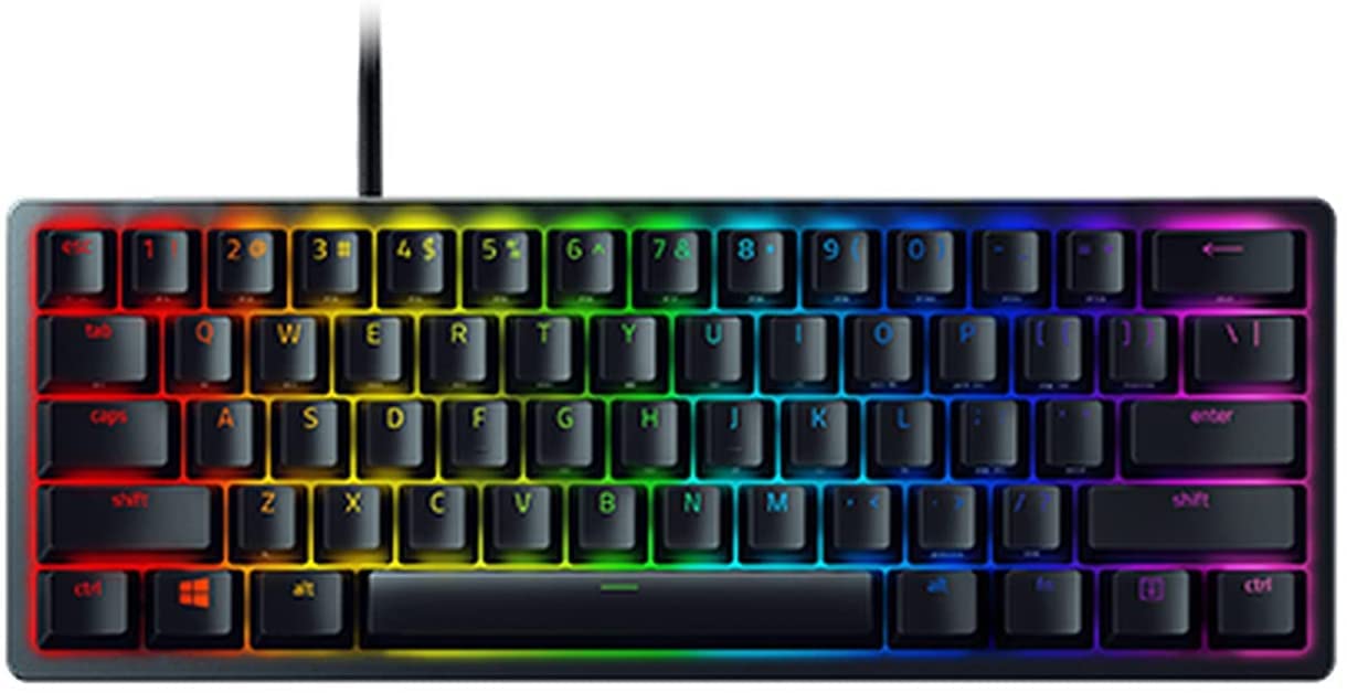 Razer BlackWidow V3 Tenkeyless Gaming-Tastatur – Gelbe Switches, RGB Beleuchtung, Spanisches Layout, Schwarz