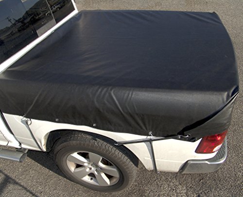 Tarp, Heavy Duty, Black 5' X 5' Feet Waterproof, 18 Oz. Vinyl w/Reinforced Edges (5' X 5' Feet, Black)