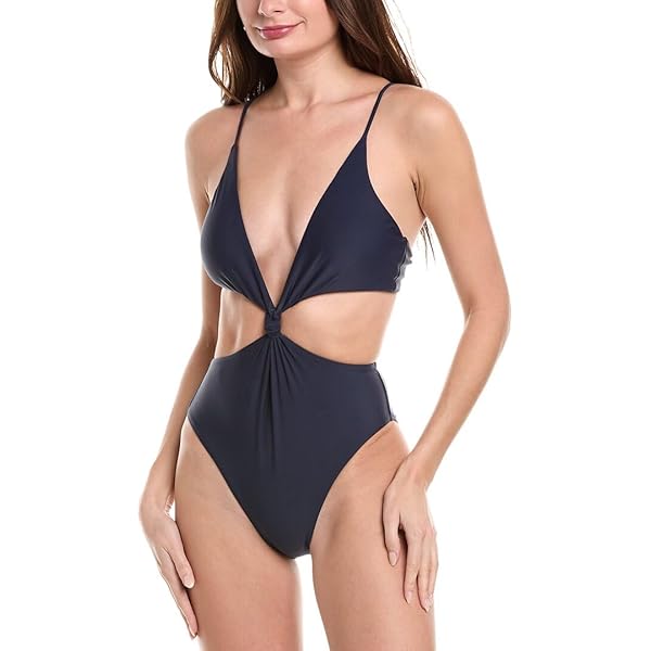 Shade & Shore Women's Ribbed Cut Out One Piece Swimsuit - (as1