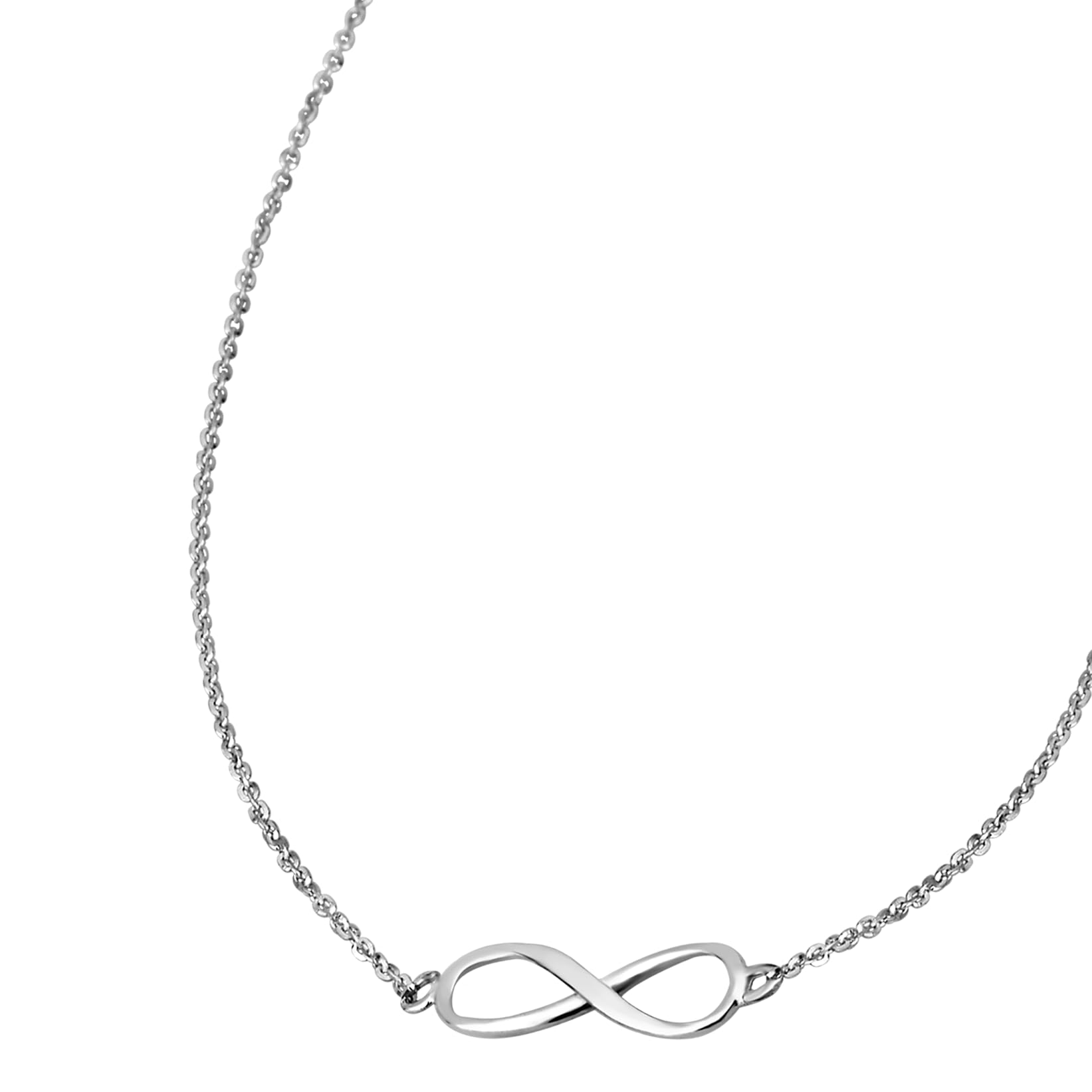 Lotus Silver Trendy Necklace sterling silver infinity symbol LP1224-1/2