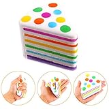 Joykith Stress Reliever Rainbow Cake Squishies Scented Jumbo Super Slow Rising Squishies Kids Toy Easter gifts