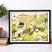 Winnie The Pooh 100 Acre Wood - 11x14 Unframed Print - Great Classic Winnie The Pooh Nursery Art/Childrens Bedroom Art/Playroom Decor, Also Makes a Great Gift Under $15