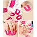 AutumnFall 26pcs Nail Polish Glue Model Spill Proof Manicure Protector Tools+ 1 PC French Manicure Stickers