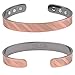 Pure Copper Magnetic Therapy Bracelet - For Arthritis and Carpal Tunnel Pain Relief - Copper Bracelet for Women & Men - Textured Swirl