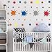 Paint Splatter and Splotches Wall Decal, Abstract Dots Wall Sticker for Art Room Decoration, Colorful Decal for Nursery Room (120 pcs Multicolor Decals)