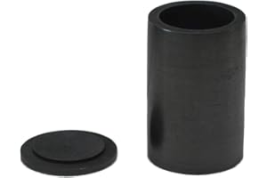 OTOOLWORLD Smelting Lab Graphite Crucible with Cover Lab Supply 40MM X 60MM